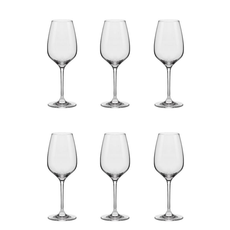 Jogo de Taças Cristal Vinho/Água 340 Ml Slim Classic - 6 Peças