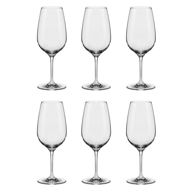 Jogo de Taças Cristal Vinho/Água 570 Ml Slim Classic - 6 Peças