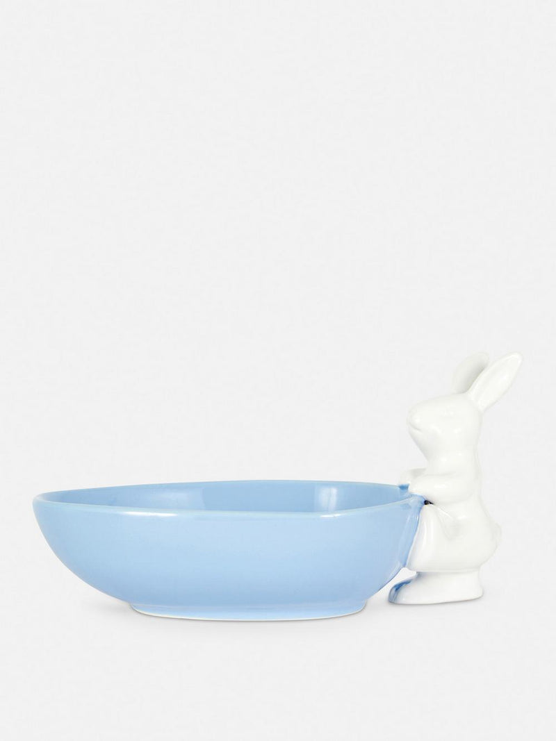 Tigela de coelho de ovo de Páscoa Peter Rabbit Azul- 1 Peça