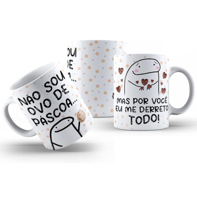 Kit Caneca Temática Páscoa  - 3 Peças