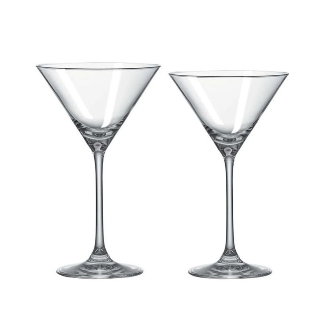 Jogo de Taças Cristal Para Martini 210 Ml Classic - 6 Peças