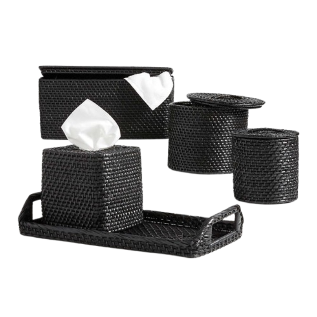 Kit para Lavabo Chime Preto - 5 Peças