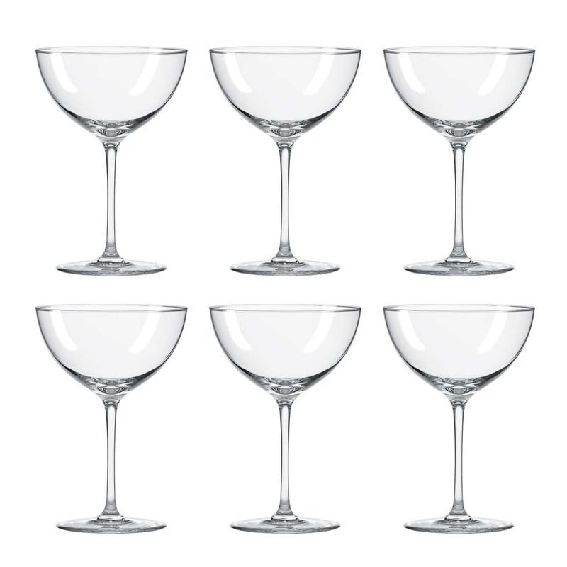 Jogo de Taças Cristal Coupe 350 Ml Classic - 6 Peças